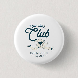 Badge Rond 2,50 Cm Club de course personnalisé graphique bleu marine