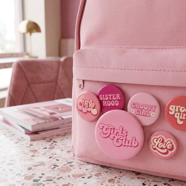 Badge Rond 2,50 Cm Club de filles (Créateur téléchargé)