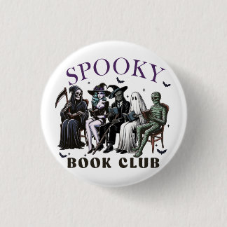 Badge Rond 2,50 Cm club de lecture éffrayant