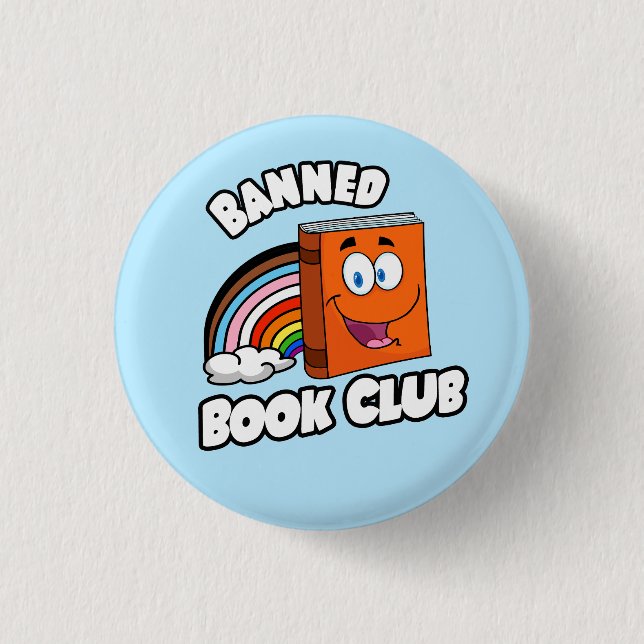 Badge Rond 2,50 Cm Club du livre interdit (Devant)