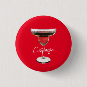 Badge Rond 2,50 Cm Cocktail Big Red Margarita Boire Thunder_Cove