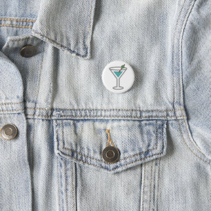Badge Rond 2,50 Cm Cocktail drôle Martini Emoji