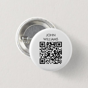 Badge Rond 2,50 Cm Code QR d'ouverture d'exposition sur mesure
