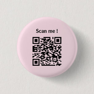 Badge Rond 2,50 Cm code qr personnalisé promotion site web bouton ros
