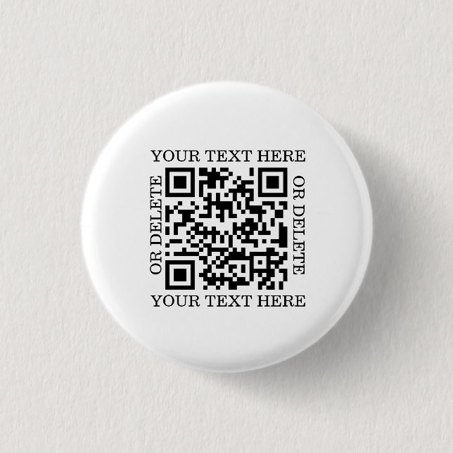 Badge Rond 2,50 Cm Code QR personnel à scanner (Devant)