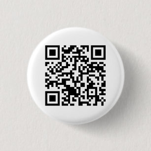 Badge Rond 2,50 Cm Code Rickrolled du petit pain QR de Rick