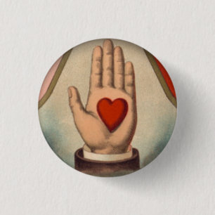 Badge Rond 2,50 Cm Coeur à disposition