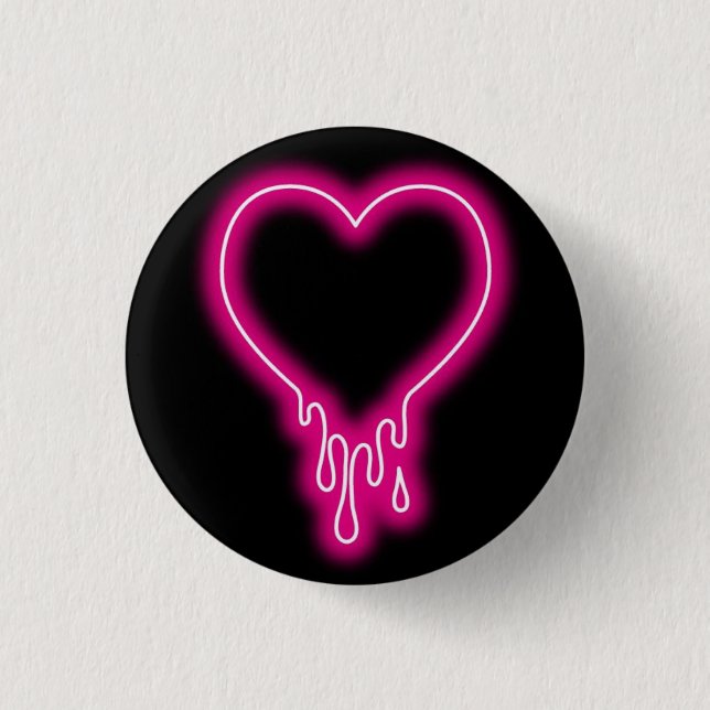 Badge Rond 2,50 Cm coeur coulant (Devant)