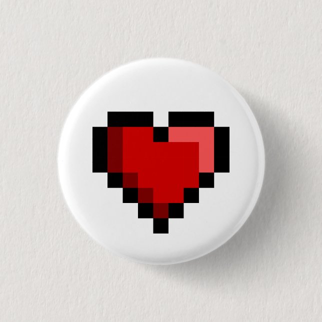 Badge Rond 2,50 Cm Coeur d'amour (Devant)