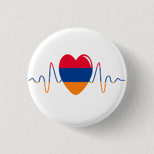 Badge Rond 2,50 Cm Coeur de l'Arménie