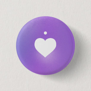 Badge Rond 2,50 Cm Coeur Musique Notation Amour Langue : Staccato