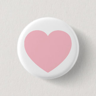 Badge Rond 2,50 Cm Coeur rose