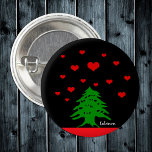 Badge Rond 2,50 Cm Coeurs du Liban & drapeau libanais mode / Amour<br><div class="desc">Fashion Button : Ciel de coeur & Libanais Drapeau mode - amour du design romantique (Liban) - patriotes,  cadeaux de Saint Valentin,  amour mon pays</div>