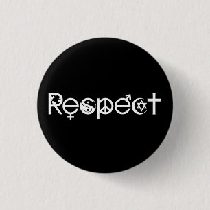 Badge Rond 2,50 Cm Coexister avec le respect - Paix et la tolérance