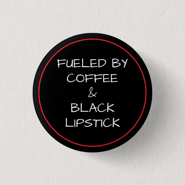 Badge Rond 2,50 Cm Coffee & Lipstick (Devant)