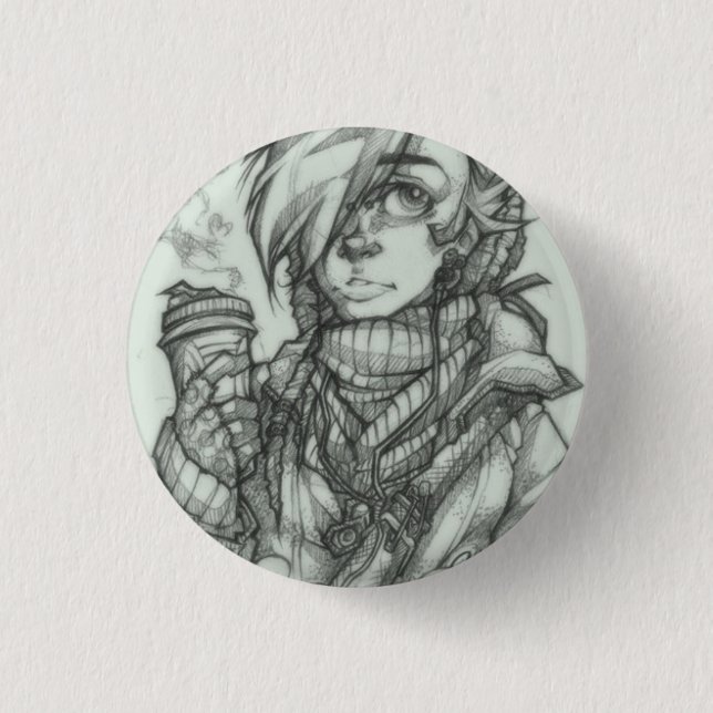 Badge Rond 2,50 Cm CoffeeYesPlx (Devant)
