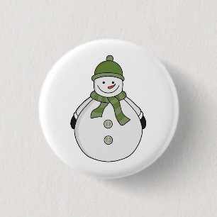 Badge Rond 2,50 Cm Cold snowman