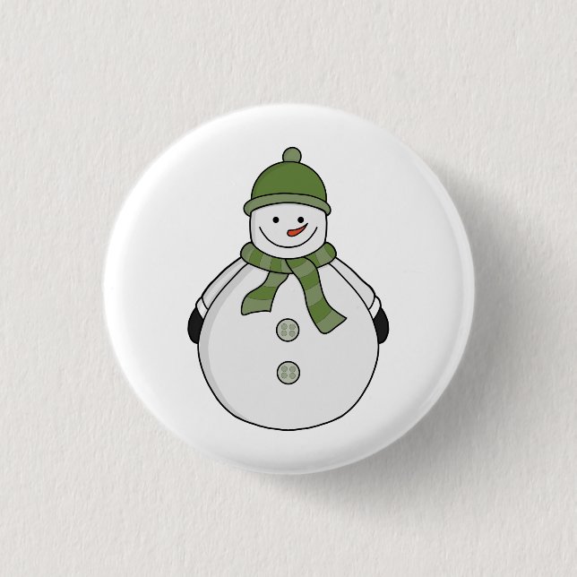 Badge Rond 2,50 Cm Cold snowman (Devant)