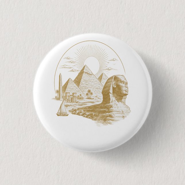Badge Rond 2,50 Cm Collection Égypte antique (Devant)