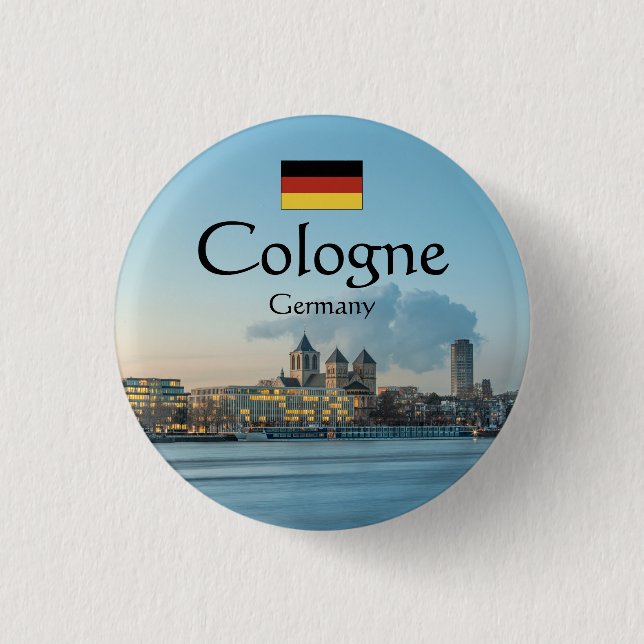 Badge Rond 2,50 Cm Cologne Allemagne (Devant)