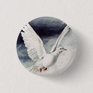Badge Rond 2,50 Cm Colombe du Saint-Esprit Confirmation Religieuse et