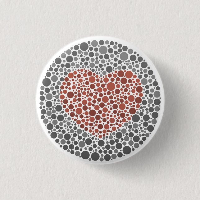 Badge Rond 2,50 Cm COLOURlovers LoveTest (Devant)