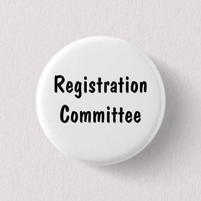 Badge Rond 2,50 Cm Comité d'inscription (Devant)