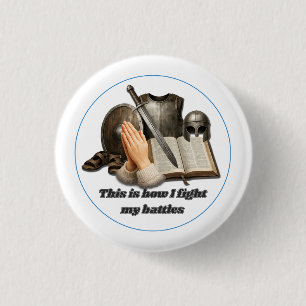 Badge Rond 2,50 Cm Comment je mène mes batailles