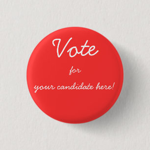 Badge Rond 2,50 Cm Complétez les boutons de candidat