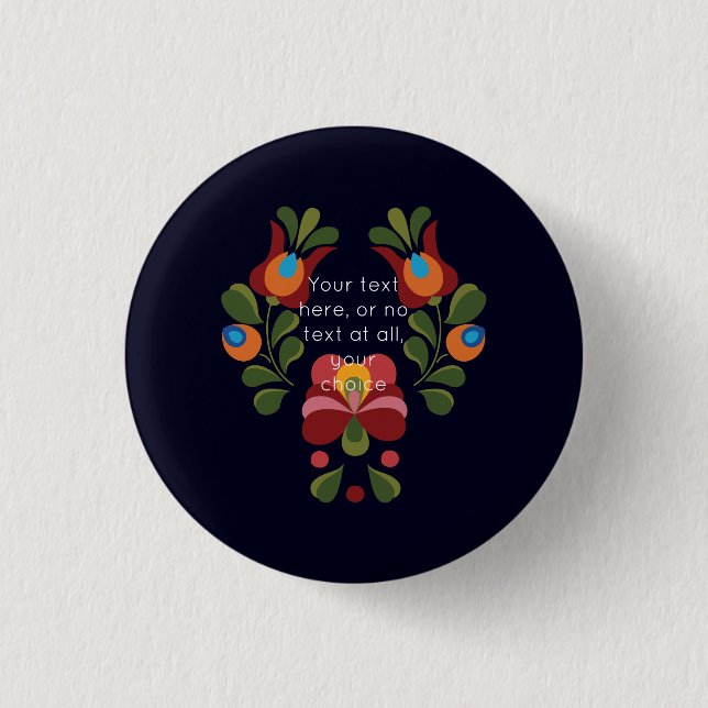 Badge Rond 2,50 Cm Composition florale Matyo  (Devant)
