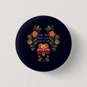Badge Rond 2,50 Cm Composition florale Matyo 