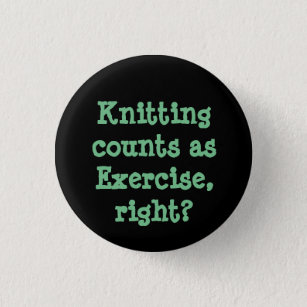 Badge Rond 2,50 Cm Comptes de tricotage comme exercice, droite ?