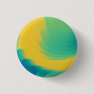 Badge Rond 2,50 Cm Conception abstraite jaune unique