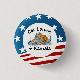 Badge Rond 2,50 Cm Conception Cat Ladies