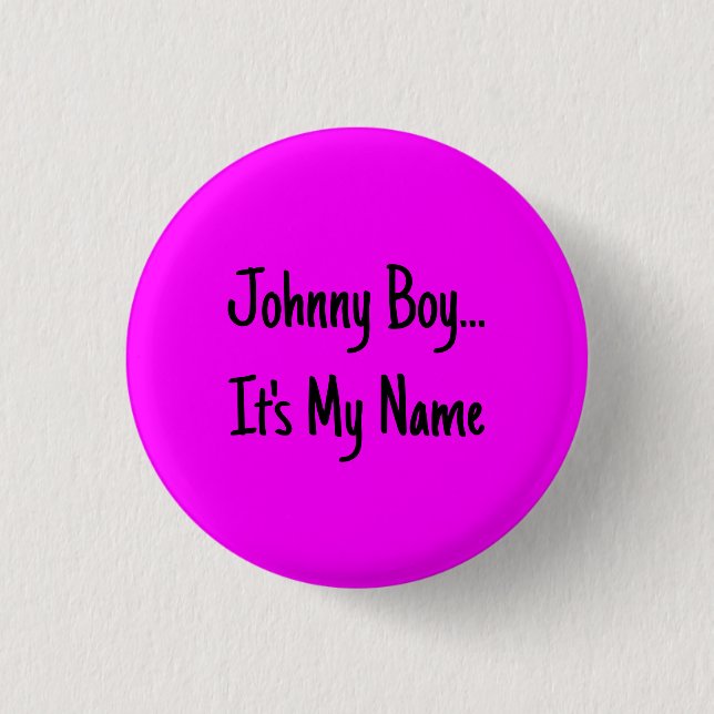 Badge Rond 2,50 Cm Conception couleur solide Fuchsia FF00FF (Devant)