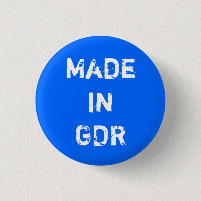 Badge Rond 2,50 Cm Conception DDR (Devant)