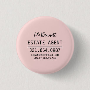Badge Rond 2,50 Cm Conception de cadeau personnalisé pour agent immob