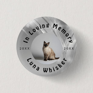 Badge Rond 2,50 Cm Conception de cadre de cercle de photo de chat per