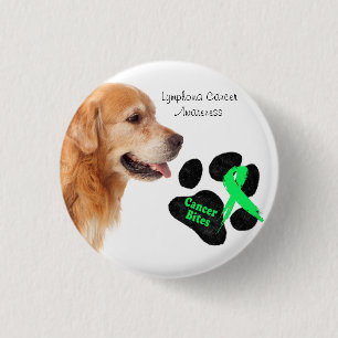 Badge Rond 2,50 Cm Conception de cancer de lymphome Ajoutez votre pho