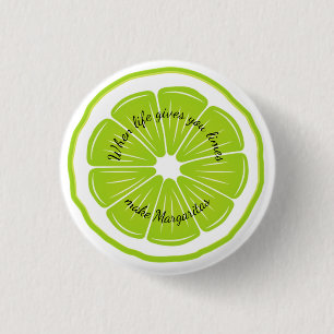 Badge Rond 2,50 Cm Conception de chaux