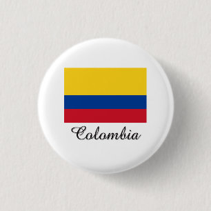 Badge Rond 2,50 Cm Conception de drapeau de la Colombie