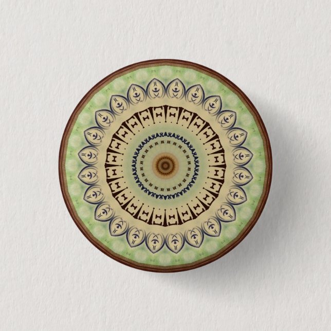 Badge Rond 2,50 Cm Conception de kaléidoscope (Devant)