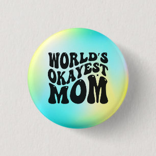 Badge Rond 2,50 Cm Conception de la Fête des mères pour la maman la p