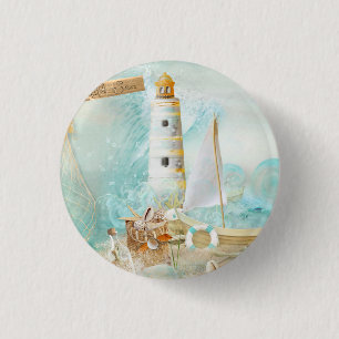 Badge Rond 2,50 Cm Conception de la série nautique 11