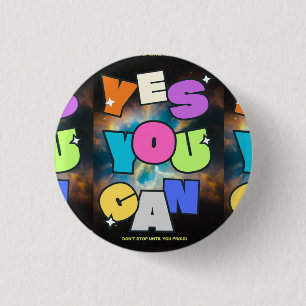 Badge Rond 2,50 Cm Conception de mentalité motivationnelle de réussit