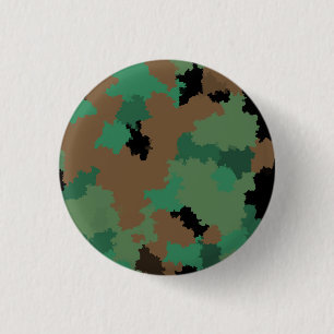 Badge Rond 2,50 Cm Conception de motif de camouflage de jungle de l'a