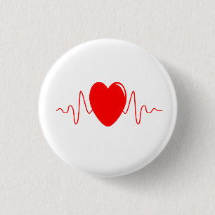 Badge Rond 2,50 Cm Conception de pulsation