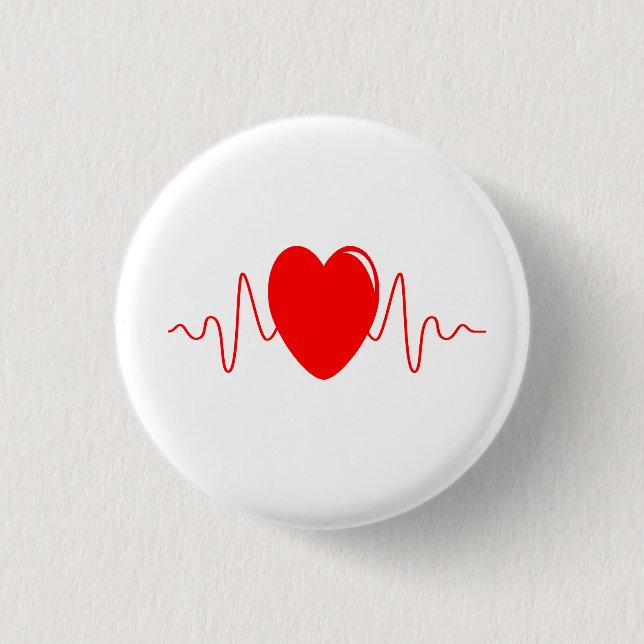 Badge Rond 2,50 Cm Conception de pulsation (Devant)