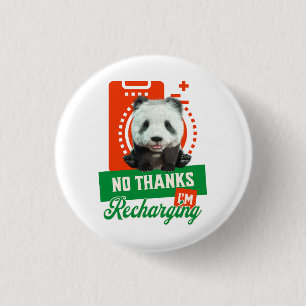 Badge Rond 2,50 Cm Conception de recharge de batterie d'introverti pa