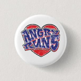 Badge Rond 2,50 Cm Conception des ventilateurs Angry Runs v2